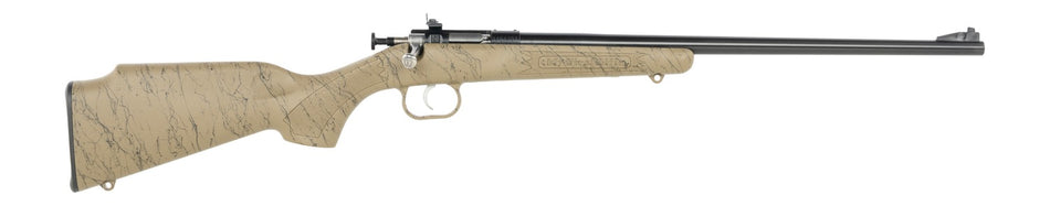 Crickett KSA2343 My First Rifle Gen2 .22 LR Single-Shot 16.13" Blued Barrel, Tan w/Black Webbing Synthetic Stock