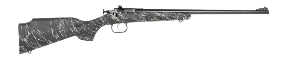 Crickett KSA2344 My First Rifle Gen2 .22 LR Single-Shot 16.13" Blued Barrel, Black w/White Webbing Synthetic Stock
