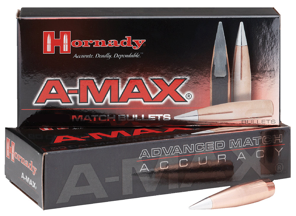Hornady A-MAX .510 Diameter 750 gr Precision Reloading Bullet 20 Per Box