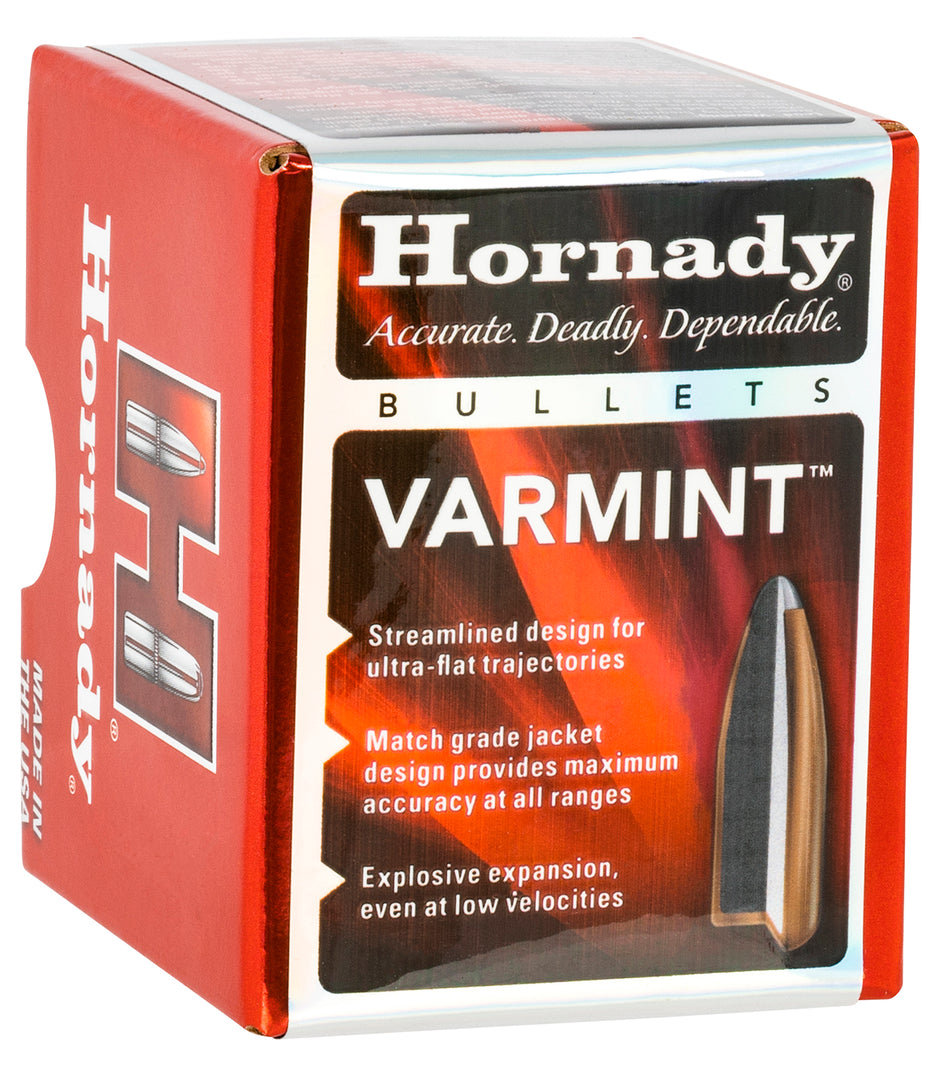 Hornady Traditional Varmint .224 55 gr Classic Copper Jacket Bullet 100 Per Box