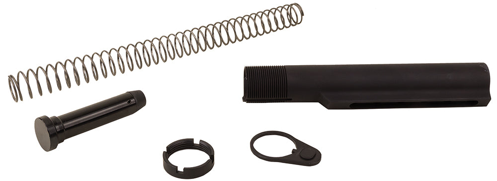 ATI A5101050 AR-15 Commercial 6-Position Buffer Tube Assembly Black Anodized Aluminum 1.17" Diameter Made in USA