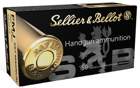 Sellier & Bellot (S&B) .357 Magnum SB357A 754908500536 Full Metal Jacket FMJ 158 Grain