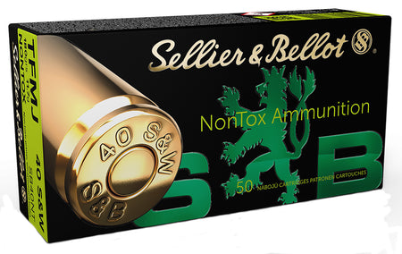 Sellier & Bellot (S&B) .40 S&W SB40NT Handgun Non-Tox Total Full Metal Jacket 180 Grain