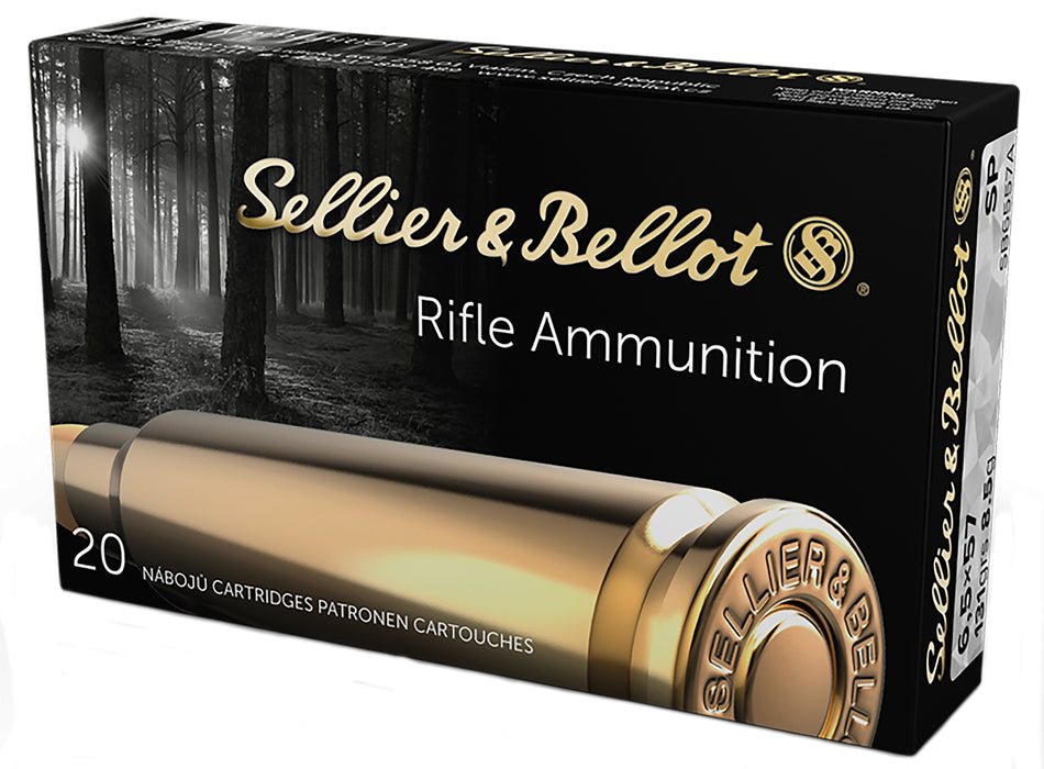 Sellier & Bellot (S&B) 6.5×57mm Mauser 6557A 754908512423 Soft Point SP 131 Grain