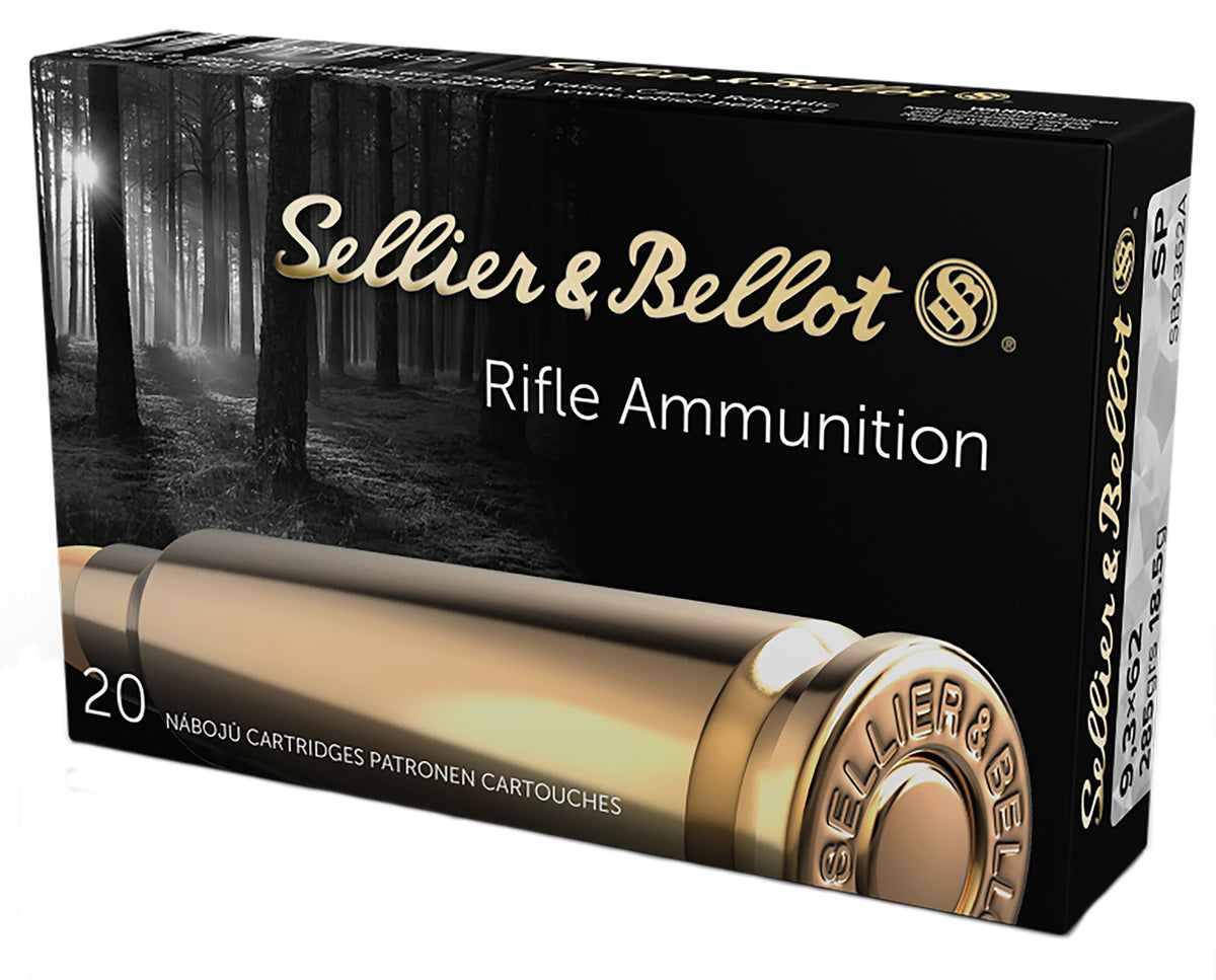 Sellier & Bellot (S&B) 9.3x62mm Mauser SB9362A Soft Point SP 286 Grain
