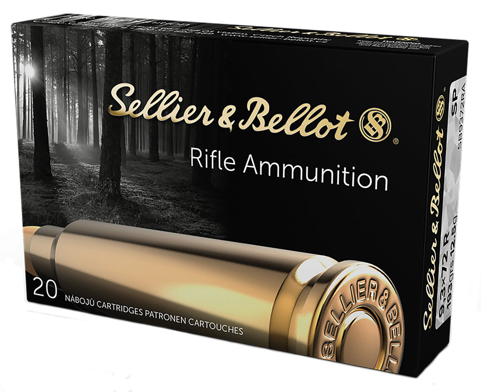 Sellier & Bellot (S&B) 9.3x72mmR SB9372RA 754908510658 Soft Point SP 193 Grain