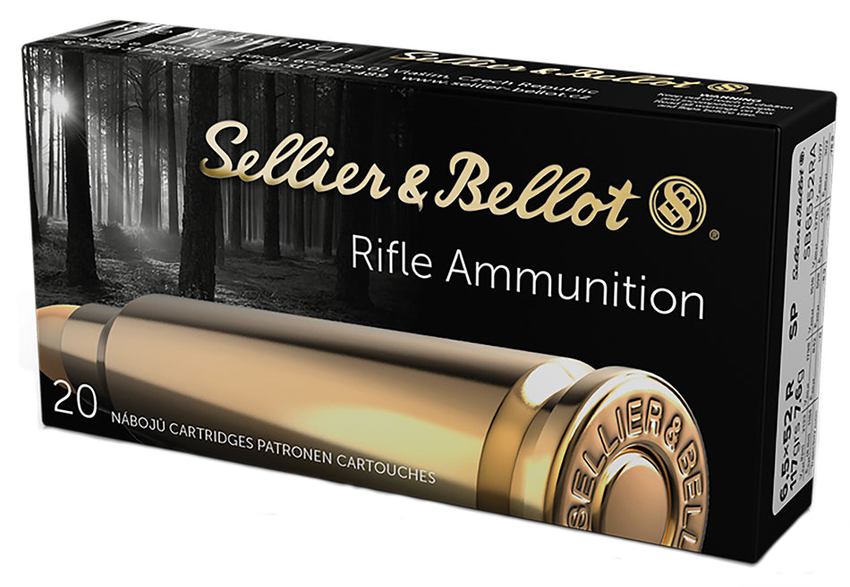 Sellier & Bellot (S&B) 6.5x52mmR SB6552RA Soft Point SP 117 Grain