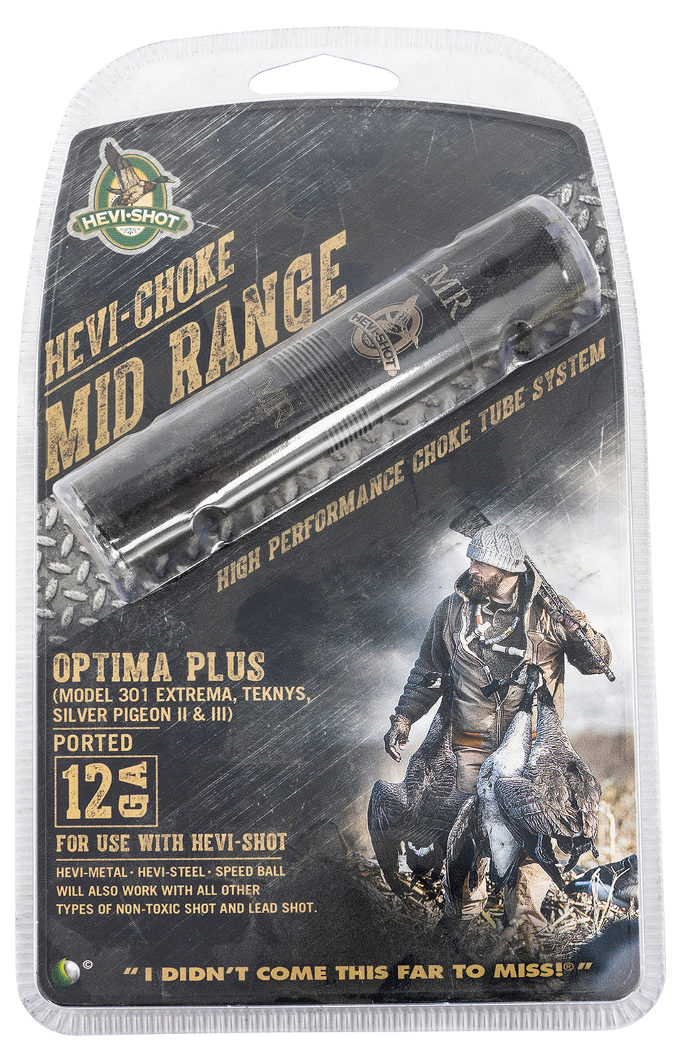 HEVI-Shot 550124 Beretta Optima Plus 12 Gauge Waterfowl Mid-Range Ported Choke Tube Stainless