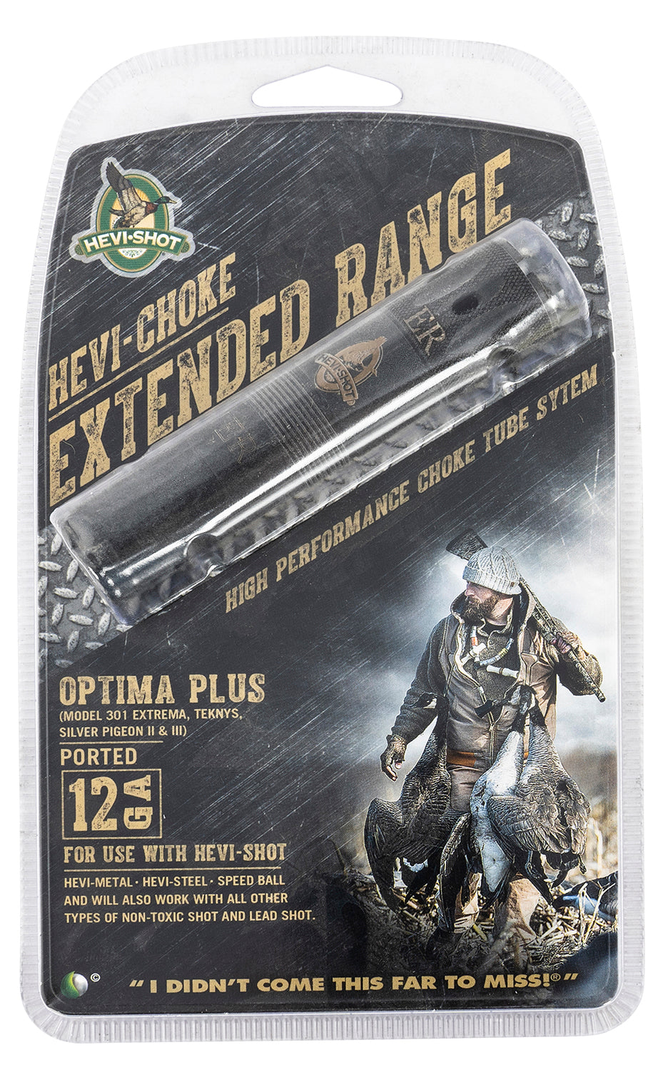 HEVI-Shot 560124 Beretta Optima Plus 12 Gauge Waterfowl Extended Range Ported Choke Tube Stainless