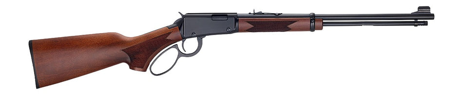 Henry H001PG22M Western .22 WMR 12+1 Capacity, 18.5" Blued Round Barrel, Black Aluminum Grooved Receiver, American Walnut Pistol Grip Stock