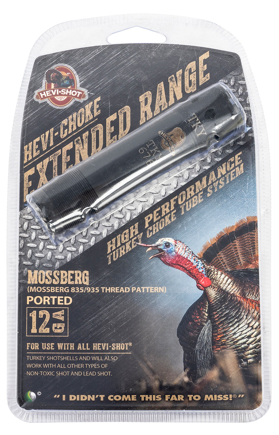 HEVI-Shot 450127 Mossberg 835/935 12 Gauge Turkey Extended Range Ported Choke Tube Stainless