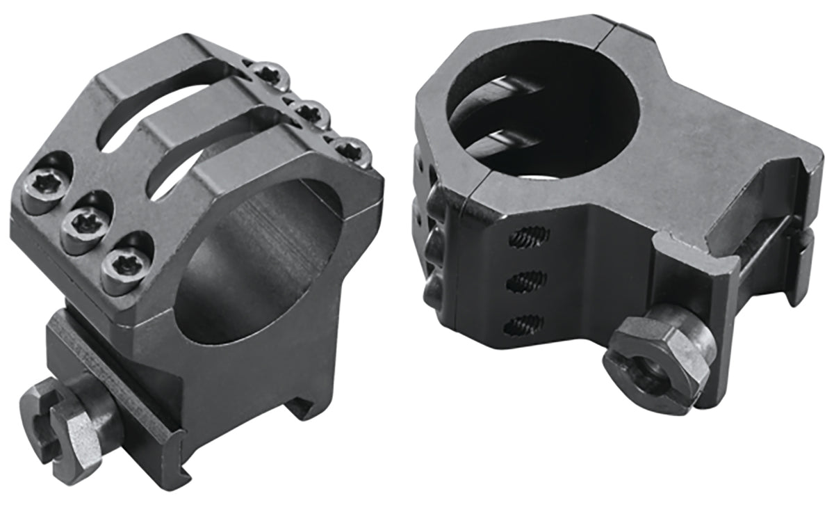 Weaver Mounts 48353 Skeleton Six-Hole Rings Matte Black 1" XX High