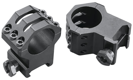 Weaver Mounts 48353 Skeleton Six-Hole Rings Matte Black 1" XX High