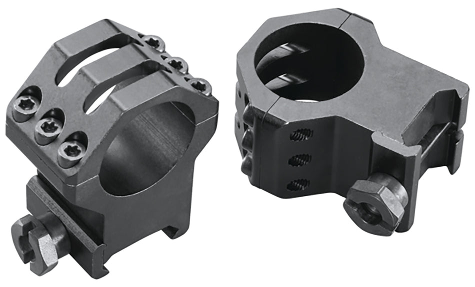 Weaver Mounts 48353 Skeleton Six-Hole Rings Matte Black 1" XX High