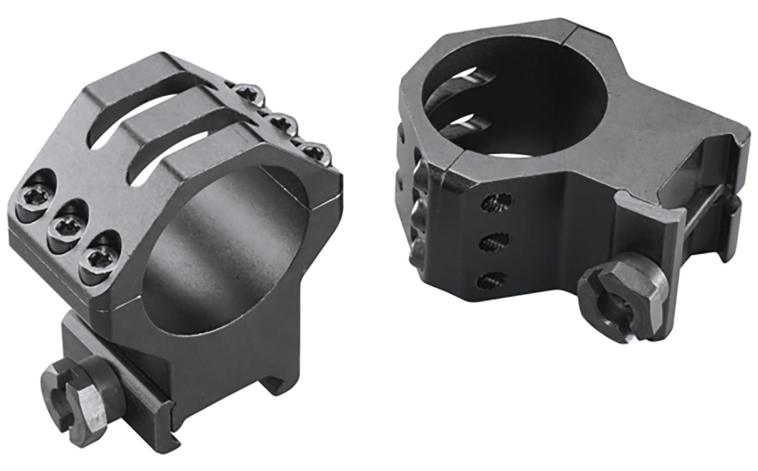 Weaver Mounts 48354 Skeleton Six-Hole Rings Matte Black 30mm XH