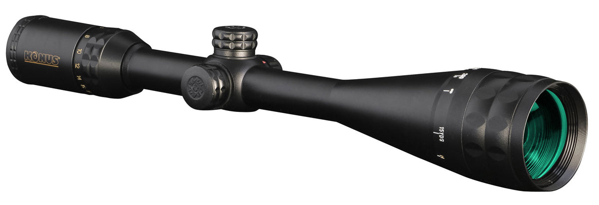 Konus KonusPro-Plus 7274 6-24x50 AO 1-Inch Tube Blue/Red Illuminated Crosshair Dot Reticle Scope