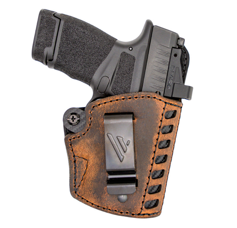 Versacarry Compound G2 Essential Inside Waistband Holster, Brown Leather/Kydex, Sz 1