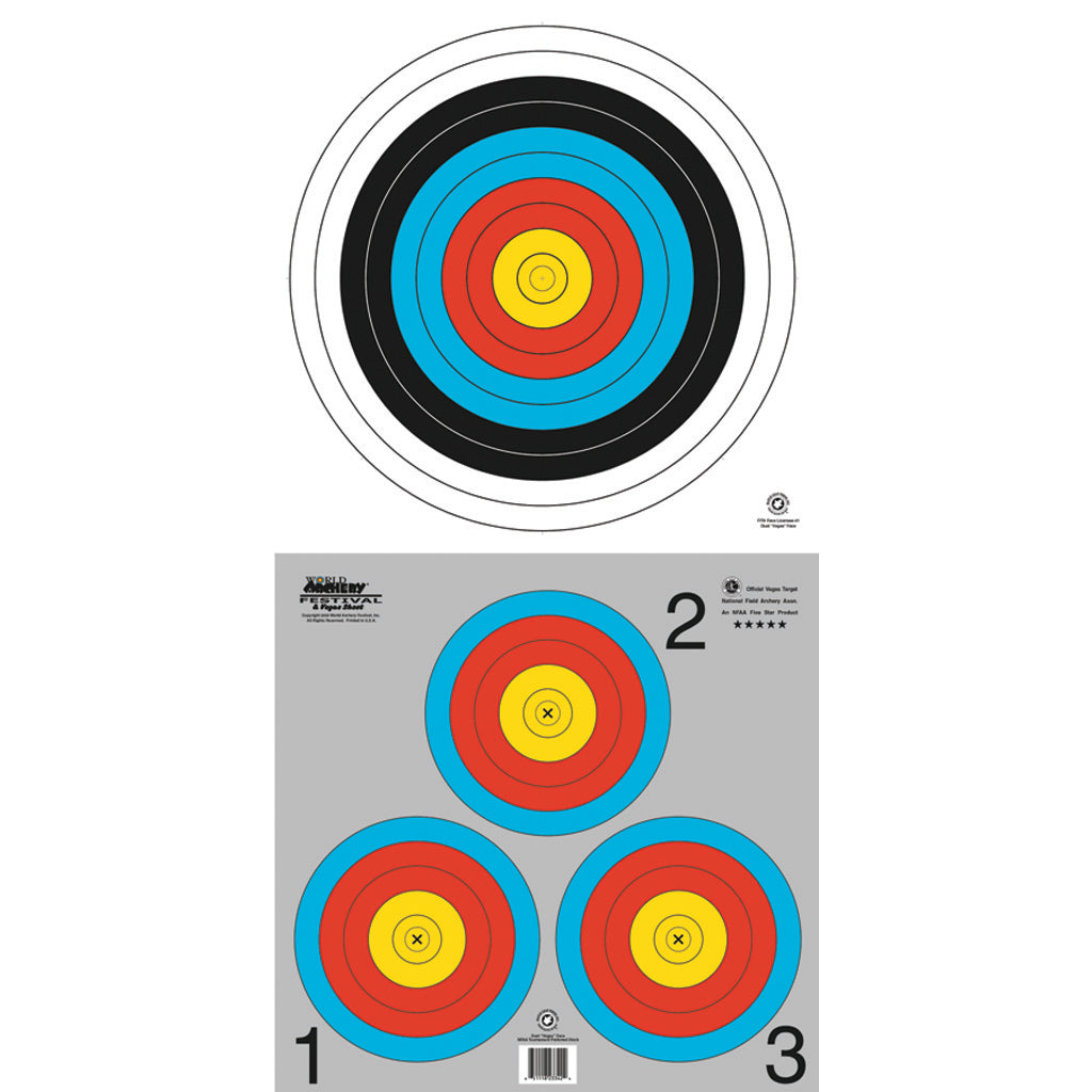 Maple Leaf World Archery Festival Dual Vegas Target Face 100 pk.