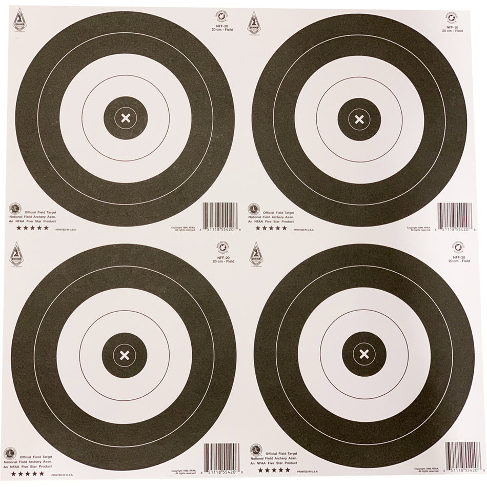 Maple Leaf Official NFAA Field 20 cm Target Face 25 pk.