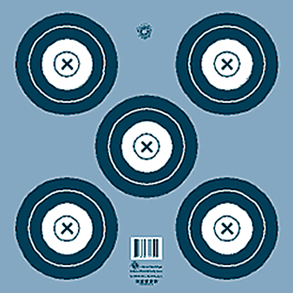 Maple Leaf Official NFAA Indoor Five-Spot Target Face 100 pk.