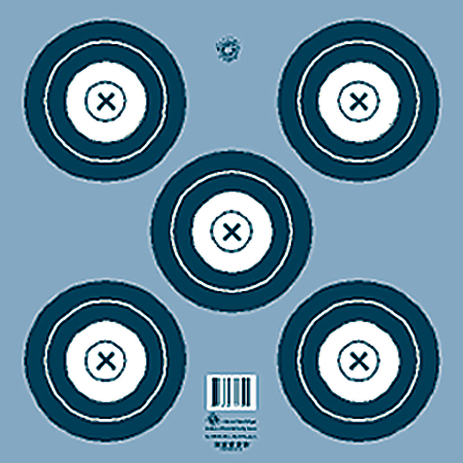 Maple Leaf Official NFAA Indoor Five-Spot Target Face 100 pk.