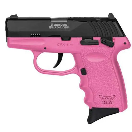 SCCY CPX-4 .380 Auto Pistol Blue/Pink Grip - With Safety (CPX4CBPKRDR)