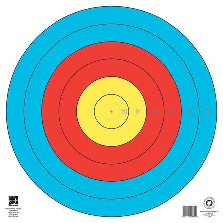 Maple Leaf Official World Archery FITA 6-Ring 80cm Target Face 1 pk.