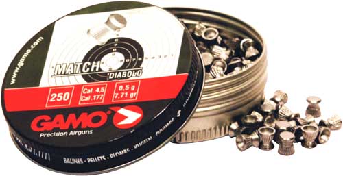 Gamo .177 Cal Match Airgun Pellets 7.5gr 250 Count Tin