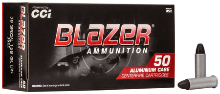 Blazer .38 Special 3522 Aluminum Lead Round Nose LRN 158 Grain