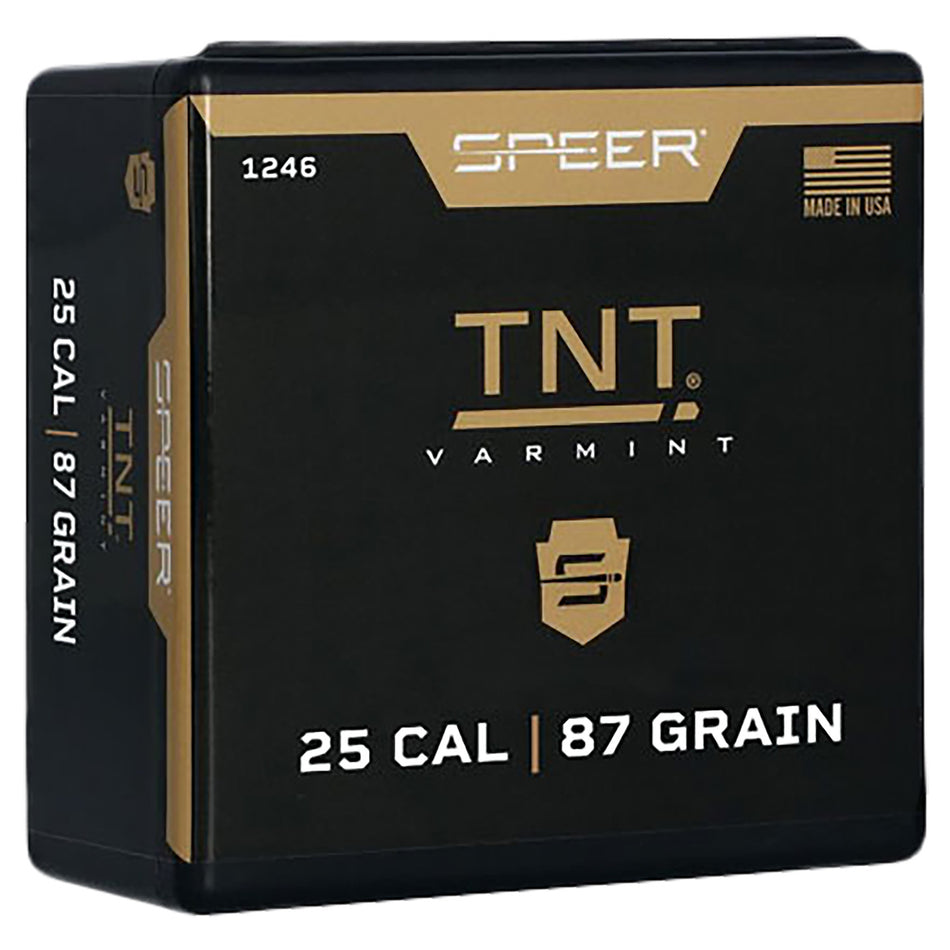 Speer 1246 TNT 25 Caliber 87 Grain Hollow Point Bullets Box of 100