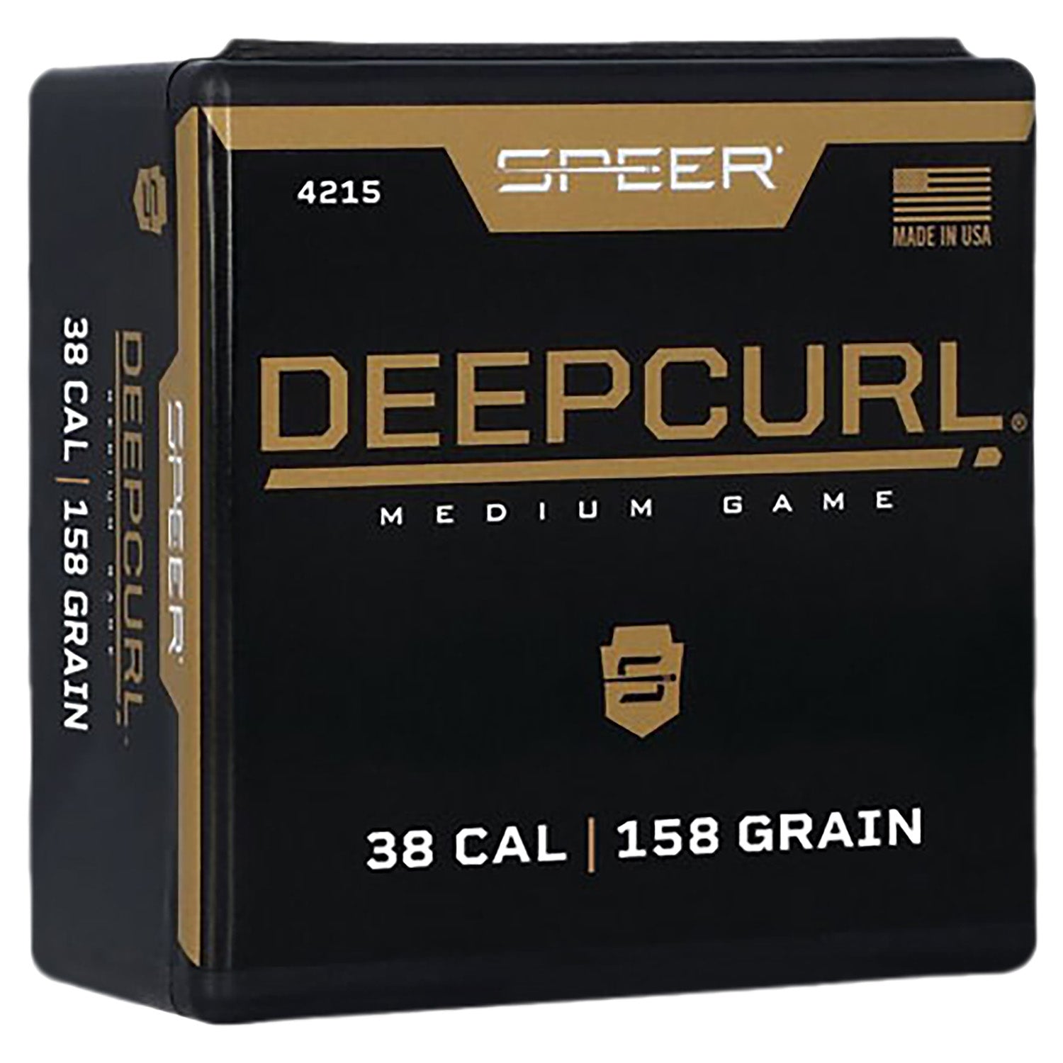 Speer 4215 DeepCurl 38 Caliber 158 Grain Hollow Point Bullets Box of 100