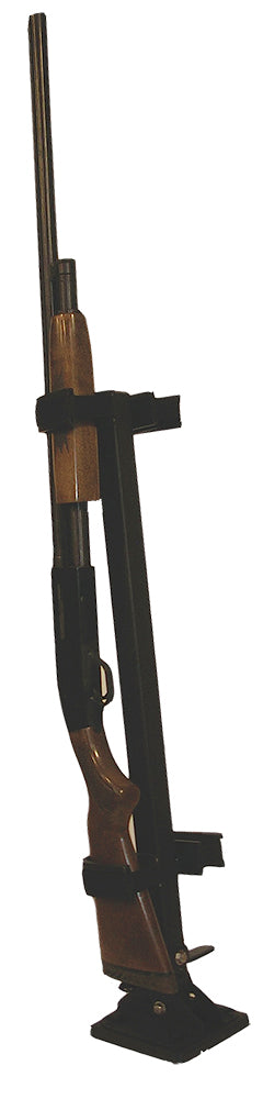 Rugged Gear 10083 Two-Gun Permanent Floor Mount Rack Rifle/Shotgun Black Metal