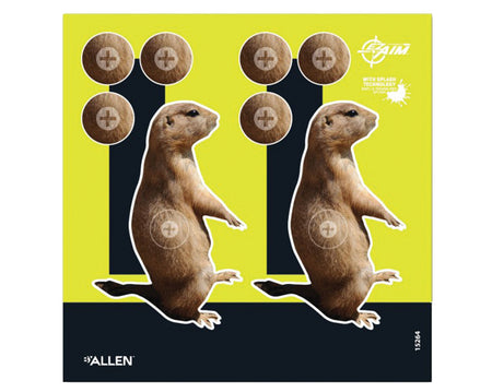 Allen EZ Aim Prairie Dog Splash Target 8"x8" 6pk