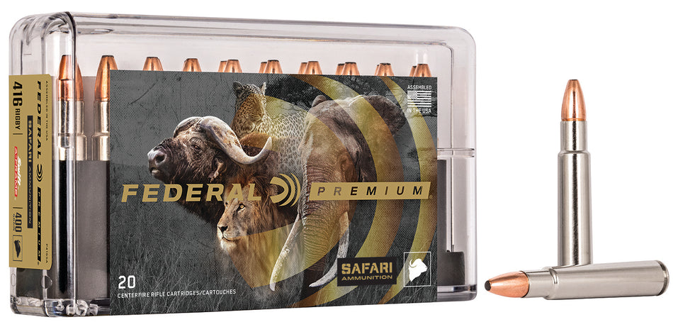 Federal .416 Rigby P416SA Premium Safari Cape-Shok Swift A Frame 400 Grain