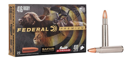 Federal .416 Rigby P416SA Premium Safari Cape-Shok Swift A Frame 400 Grain