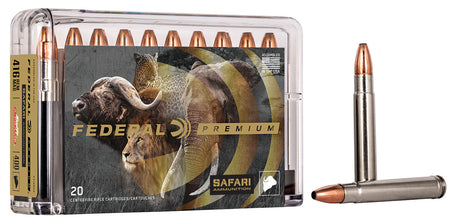 Federal .416 Remington Mag P416RSA Premium Safari Cape-Shok Swift A Frame 400 Grain