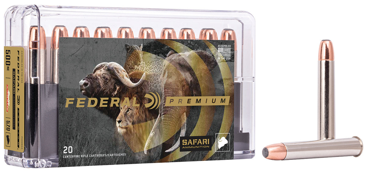 Federal .500 Nitro Express P500NSA Premium Safari Cape-Shok Swift A Frame 570 Grain