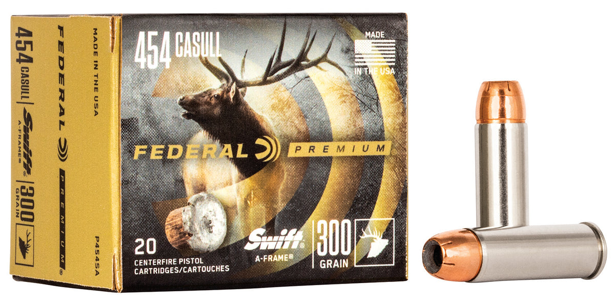 Federal .454 Casull P454SA Premium Swift A Frame 300 Grain