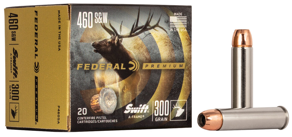 Federal .460 S&W Mag P460SA Premium Swift A Frame 300 Grain