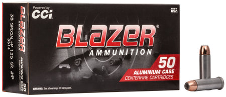 Blazer .38 Special 3514 Aluminum +P Jacketed Hollow Point JHP 125 Grain