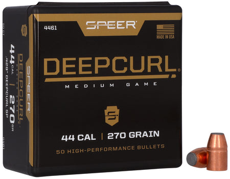 Speer DeepCurl 44Cal 270gr Bonded Soft Point Handgun Hunting Bullets 50/Box