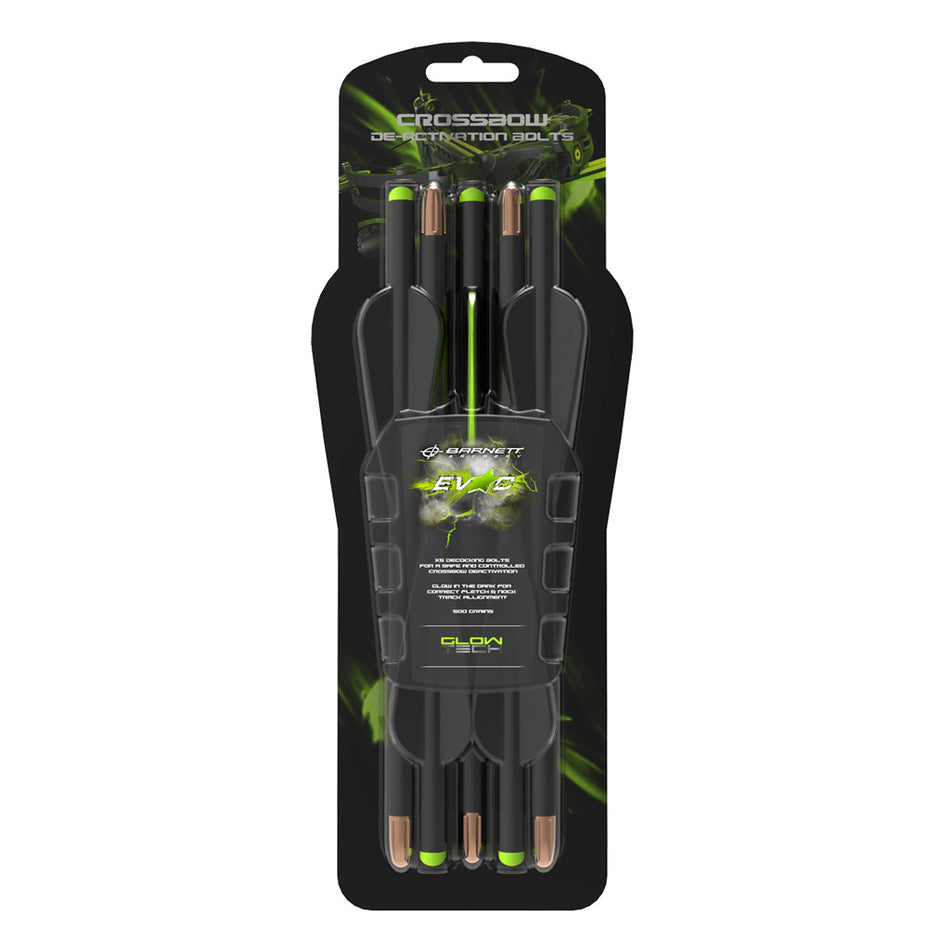 Barnett Evac Crossbow Decocking Bolt 5 pk. Glow-in-Dark Vane
