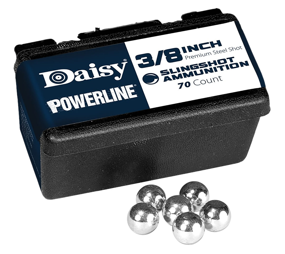 Daisy 8183 PowerLine Premium 3/8" Zinc-Plated Steel Shot 70-Count