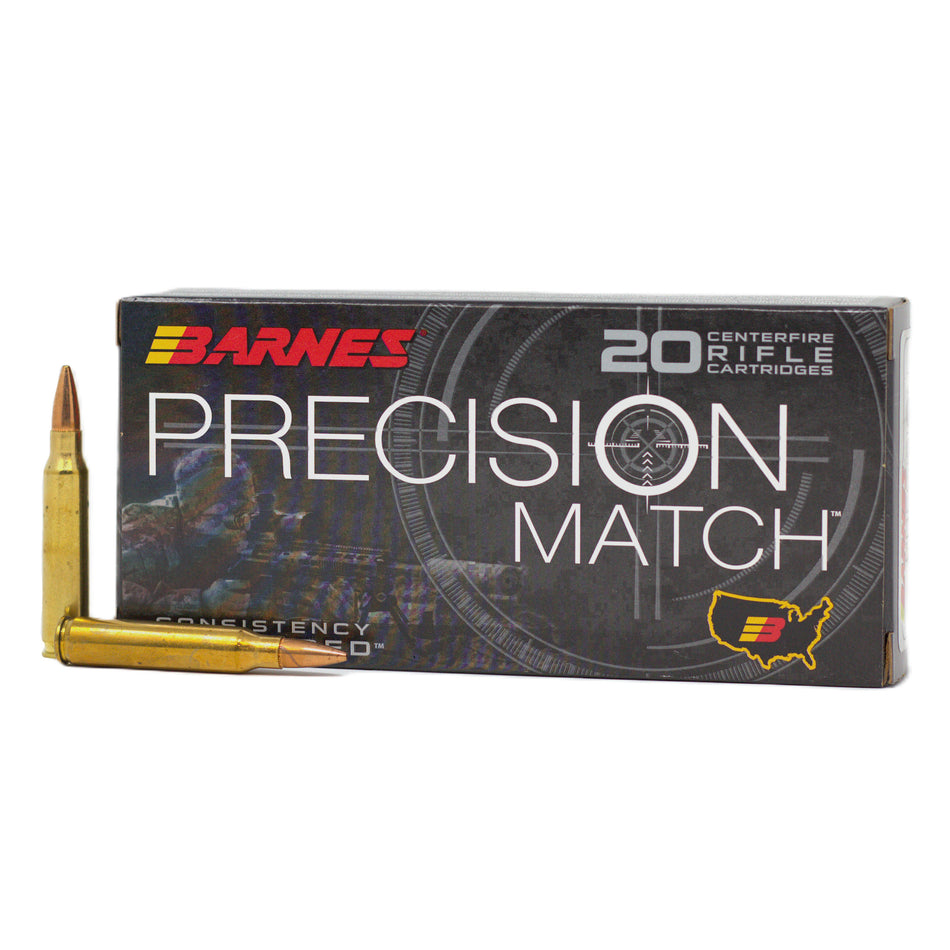 Barnes 5.56x45mm NATO 30846 Precision Match Open Tip Match Boat Tail 69 Grain 2900 FPS