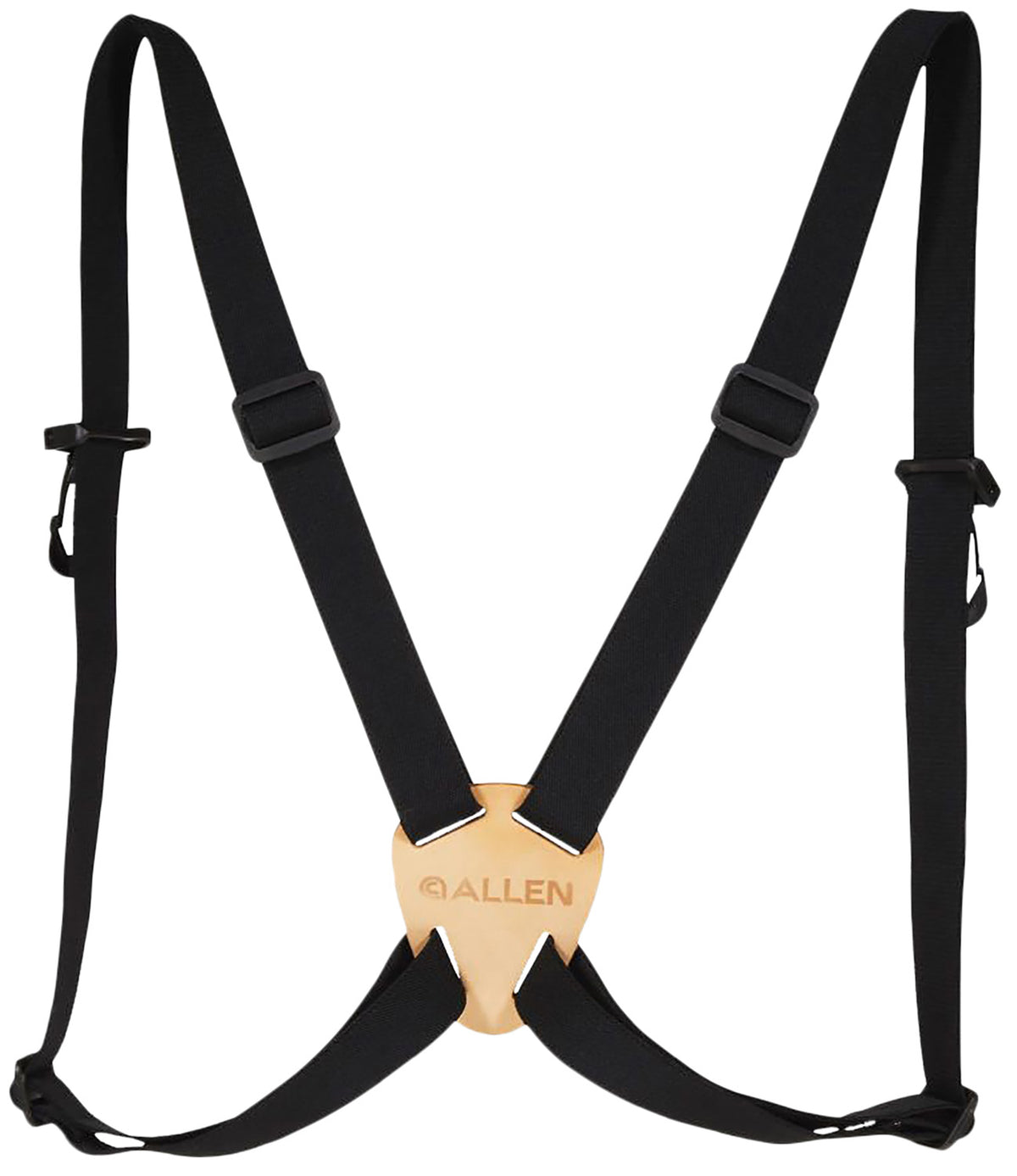 Allen Deluxe 1.25" Elastic Binocular Body Harness Strap, Black, Adjustable
