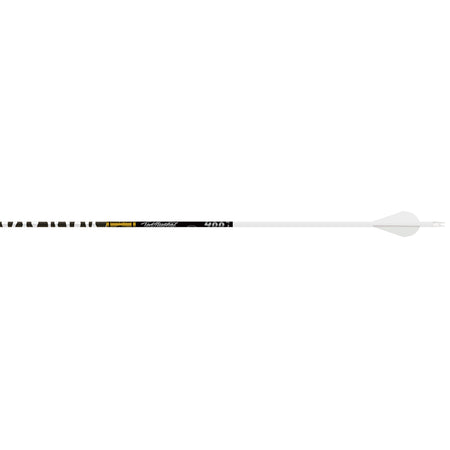 Gold Tip Ted Nugent White Zebra Stripe 400 Spine Arrows Raptor Vanes 6 pk.