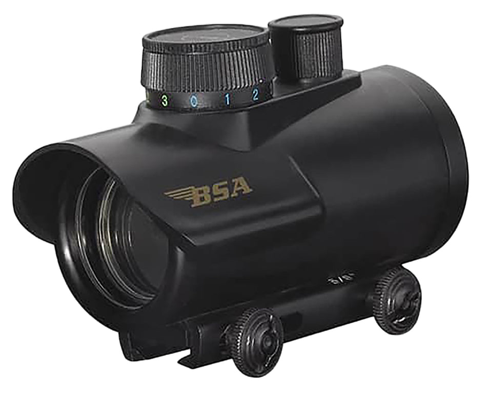 BSA Huntsman 30mm RGB Dot Sight 1x 5 MOA Black Rail Mount 11-Position Rheostat