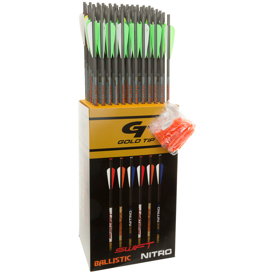 Gold Tip Ballistic 20 in. Carbon Crossbow Bolts 4 in. Vanes 72 pk.