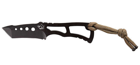 SouthernGrind Vermin Tanto Black Fixed Blade Knife Black Kydex Sheath