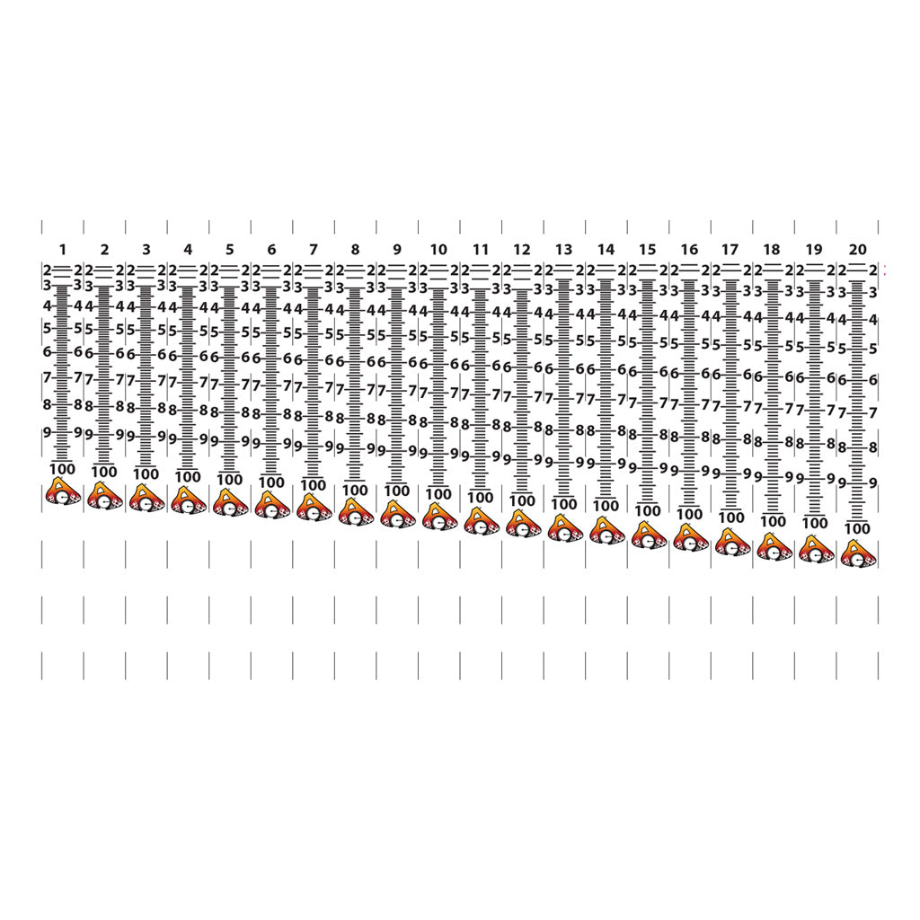 Axcel Sight Tape Set for AccuTouch Archery Sights 40 Scales